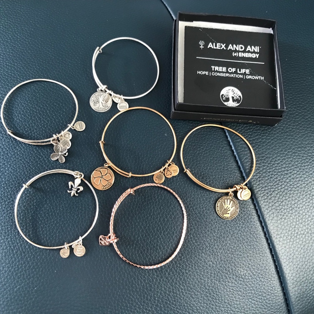 Alex and Ani multiple bracelets ( all of them )